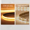 Bandes 5mm COB Led Bande Lumineuse Super Mince 12V 24V Bande Souple Flexible Lumières Linéaires Blanc Chaud 3000K Nature 4000K Cool 6500K