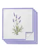 Tafel servet paarse bloem lavendel romantiek tafel servetten doek set zakdoek dinerkant servetten voor bruiloft banket feestdecoratie 220930