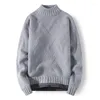 Swetry męskie 2022 jesień mężczyźni polar na co dzień sweter moda zimowa ciepłe grube męskie O-Neck wełniane swetry z podszewką M-3XL