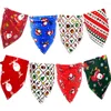 Hundkläder jul triangulära bandanas husdjur hundar bandana båge slipsar krage katt halsduk för stora/små tillbehör ropa perro