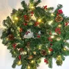 Dekoratif Çiçekler 2.7m Noel Ağacı Rattan Şifreli Lüks Asma Çelenk Paketi Avrupa Şömine Tatil Dekorasyon Malzemeleri