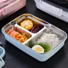 Set di stoviglie Lunch Box Contenitore termico in acciaio inossidabile Thermo con cucchiaio Bacchette Accessori da cucina Pasto giapponese