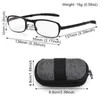نظارة شمسية للجنسين نظارات رفيع قساني خفيفة الوزن مع سستة TR90 قوة القراءة القابلة للطي 10x - 40x