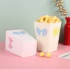 20 PCs Bogenknoten Druck Popcorn Box Gift Wrap Paper Boxen 4 Farbe gemischt 1223192