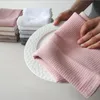 Teaware Sets 4Pcs Cotton Table Napkins Waffle Pattern Tea Towel Absorbent Dish Cleaning Towels Kitchen Cocktail Napkin For Wedding 220930