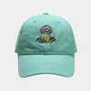 Visières Femmes Casual Mignon Dessin Animé Grenouille Champignon Brodé Casquette De Baseball À Sommet Wrap Vêtements Porte-Parapluie Pour Voiture