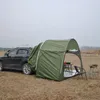 Tält och skydd SUV Bil Bakre förlängning Tält Cykelförvaring Utomhuscamping Markis Multifunktionellt Stort utrymme Oxford Silverlackerad