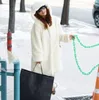 Femmes fourrure 2022 Xulanbabt vêtements d'extérieur d'hiver Faux manteau long Imitation pardessus grande taille plus épais Preppy AW150