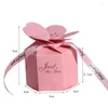 Gift Wrap Wedding Candy Boxes 3D Petals For Small Crafting Party Favor Bridesmaids Proposal Box With Ribbons