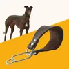 Collares para perros cuello cuero extra anchado acoplado suave mascota suave para gris saluki ciervo shipcher dachshund