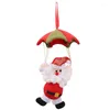 Juldekorationer fallskärmshoppning Santa Claus Doll Home Mall Store Hängande prydnadsfarkantgåvor