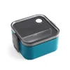 Set di stoviglie Lunch Bento Box Cute Small Style Portable Square Heated Container Storage Accessori da cucina isolati