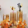 Party Decoration Style Wholesale Round Wedding Gold Mental Arch Plinth Stand