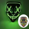 Maschera LED Maschera per feste di Halloween Maschere per travestimento Maschere al neon Bagliore di luce nel buio Maschera horror Maschera luminosa Maschera di colore misto 200 pezzi DAF494