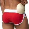 Underpants Men Sexy Buttoceks Lifter Enlarge Push Up Removable Pad Boxer Underwear Butt-Enhancing Trunk Shorts Male Panties