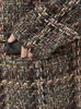 Mezclas de lana para hombres Mauroicardi Otoño Invierno Suelta Colorido Elegante Cálido Tweed Abrigo de lana Hombres Doble botonadura Ropa de diseñador de lujo fresco 220930