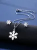 Серьги ожерелья устанавливают женские модные пустого снежного подвесного подвесного подвеска