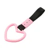 Interior Decorations 50LC Pink Hand Strap Heart-shape Bus Handle Easy To Use Rear Bumper Wide Applications For And Exterior