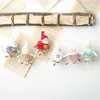 Christmas Decorations 1pc Cute Angel Doll Girl Ski Pendant Tree For Home Wooden Ornaments Xmas Gift Kids