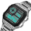 Wristwatches PANARS Fashion Watches For Men Retro Waterproof Business Stainless Steel Digital Sport Relogio Masculino