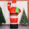 Christmas Decorations Santa With Canes Inflatable Airblown Ornaments Prop Yard Giant Lawn Inflatables Home Family Outside