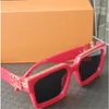 Okulary przeciwsłoneczne 2022 stylowe okulary przeciwsłoneczne damskie litery kwadratowe okulary milioner uV400