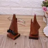 Jewelry Pouches Wooden Nose Shaped Eyeglass Holder Wood Sunglasses Spectacle Display Stand Unique Desktop Accessory And Gifts Home Decor