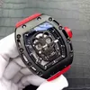 Multifunction SuperClone Watchs Designer Designer 2022 Skull Richa Milles RM052 Мужчина Автоматические механические часы выпускаются персонализированные
