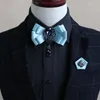 Bow Ties Men Hand-made Diamond Polyester Tie England Bride And Groom Wedding Dress Accessories