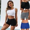 Fitnesskleidung High Taille Women Shorts Fitness Sports Sommer jogging weiblicher Casual Button Lady Skinny Stretch Biker