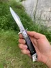 10 Inch Italian Mafia Folding Knife 440C Blade wood handle camping outdoor EDC knives