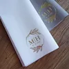 Table Napkin Personalized napkins DINNER serwetki Bedruckte Servietten Hochzeit Napkins Wedding Decorpres 220930