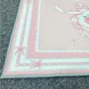 Carpet French Retro Carpet Pink Cute Home Door Porch Floor Mat Dusting Footmat Romantic Soft Pattern Rugs Classical Decor Floormat 220930