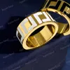 Band Rings Luxurys Designers Ring Erkek Takı Tasarımcısı Altın Yüzükler Kadınlar için nişanlar Yüzük Harfleri F Yüksek Kalite Kadınlar R9385349
