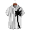 Herren lässige Hemden Herren -Smoking Strampler Männer Herren gedruckt Hawaiianer Kurzärmel Button Down Beach -Hemd für Mann atmungsaktiv