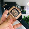 Multi-Function Superclone الفاخرة الميكانيكا الميكانيكا الساعات Richa Milles Wristwatch Business Leisure Men Automatic Mechanical Watch Skull Domine