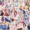 50PCS Anime Girl Stickers for Laptop Gift Teens Adults Waterproof