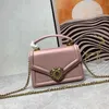 Sac à bandoulière sac fourre-tout marque de luxe sac à main de créateur dames mode rétro or coeur perle boucle une épaule sacs de messager pochette de fête