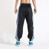 Men's Pants Breasted Trousers Men's Full Open Loose Trend Wide-leg Side Buttons Casual Beam Feet Basketball Training Sweatpants Joggers