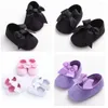 First Walkers Solid Soft Girl Crib Shoes 0-18M US Stock Infant Baby Party Sandales antidérapantes