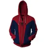 Street Zip Ceket Animasyonu Cosplay Men Hoodie Sonbahar Kış Kalın Baskılı Kazak Popüler Marvel Street Sweatshirt