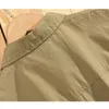 Chemises décontractées pour hommes 2022 printemps et été hommes à manches courtes épaule tombante couture coton chemise kaki Safari Style GA-Z158