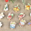 Christmas Decorations 10pcs Mini Wood Clips Handicrafts Pos Papers Clothes Pegs Home Year Party
