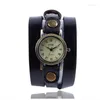 Wristwatches Retro Literary Style Casual PU Winding Roman Belt Women's Watch Quartz