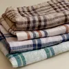 Table Napkin 100 Cotton Linen Napkin Tabletop 40x60cm Plaid Check Washable Reusable Gingham Cloths Dinner Napkins for Party Celebrate TJ7842 220930