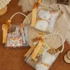 Gift Wrap Transparent Bags Wedding Favours For Guests Clear Tote Bag With Pearl Handle Candy Butterfly Ribbon Boxes