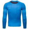 Heren t shirts sport zweet-absorbent en snel drogende kleding fitness sportkleding met lange mouwen shirt mannen