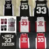 Gla MitNess NCAA 33 Bryant Lower Merion High School MAGLIA Doppia cucitura DISPONIBILE Maglie da basket di alta qualità