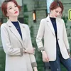 Women's Suits High Quality Large Size S-4XL Women's Jacket Office Suit 2022 Autumn Temperament Ladies Blazer Elegant Professional