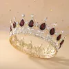 Diademi di cristallo nero reale Corona da sposa Ornamento per la testa Accessori per gioielli per capelli da sposa